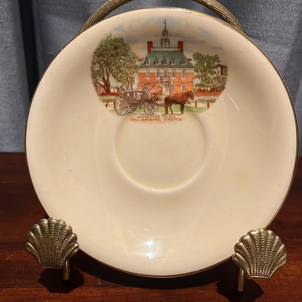 Governors Palace Williamsburg VA demitasse cup and saucer - Picture 4 of 11